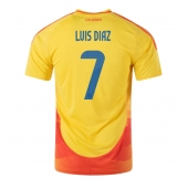 Billige Colombia Luis Diaz #7 Hjemmebanetrøje Copa America 2024 Kort ærmer