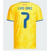 Billige Colombia Luis Diaz #7 Hjemmebanetrøje VM 2026 Kort ærmer