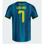 Billige Colombia Luis Diaz #7 Udebanetrøje VM 2026 Kort ærmer