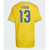 Billige Colombia Yerry Mina #13 Hjemmebanetrøje Dame VM 2026 Kort ærmer