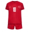 Billige Danmark Christian Eriksen #10 Hjemmebanetrøje Børn VM 2022 Kort ærmer (+ bukser)