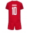Billige Danmark Christian Eriksen #10 Hjemmebanetrøje Børn VM 2022 Kort ærmer (+ bukser)