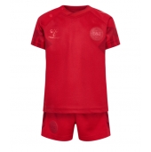 Billige Danmark Hjemmebanetrøje Børn VM 2022 Kort ærmer (+ bukser)