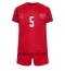 Billige Danmark Joakim Maehle #5 Hjemmebanetrøje Børn VM 2022 Kort ærmer (+ bukser)