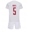 Billige Danmark Joakim Maehle #5 Udebanetrøje Børn VM 2022 Kort ærmer (+ bukser)