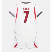 Billige England Bukayo Saka #7 Hjemmebanetrøje Børn VM 2026 Kort ærmer (+ bukser)