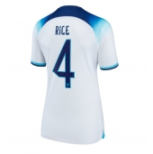 Billige England Declan Rice #4 Hjemmebanetrøje Dame VM 2022 Kort ærmer