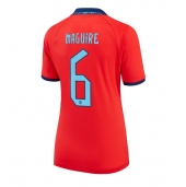 Billige England Harry Maguire #6 Udebanetrøje Dame VM 2022 Kort ærmer