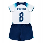 Billige England Jordan Henderson #8 Hjemmebanetrøje Børn VM 2022 Kort ærmer (+ bukser)