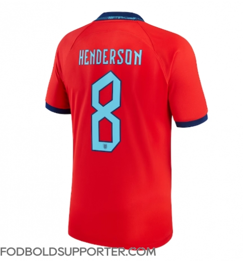 Billige England Jordan Henderson #8 Udebanetrøje VM 2022 Kort ærmer