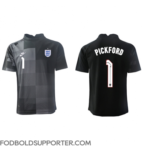 Billige England Jordan Pickford #1 Målmand Hjemmebanetrøje VM 2022 Kort ærmer