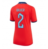 Billige England Kyle Walker #2 Udebanetrøje Dame VM 2022 Kort ærmer