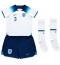 Billige England Luke Shaw #3 Hjemmebanetrøje Børn VM 2022 Kort ærmer (+ bukser)