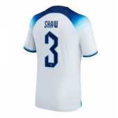 Billige England Luke Shaw #3 Hjemmebanetrøje VM 2022 Kort ærmer