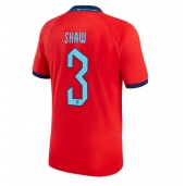 Billige England Luke Shaw #3 Udebanetrøje VM 2022 Kort ærmer