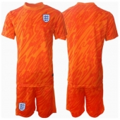 Billige England Målmand Hjemmebanetrøje Børn EM 2024 Kort ærmer (+ bukser)