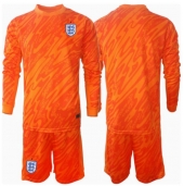Billige England Målmand Hjemmebanetrøje Børn EM 2024 Lange ærmer (+ bukser)