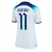 Billige England Marcus Rashford #11 Hjemmebanetrøje Dame VM 2022 Kort ærmer