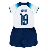 Billige England Mason Mount #19 Hjemmebanetrøje Børn VM 2022 Kort ærmer (+ bukser)