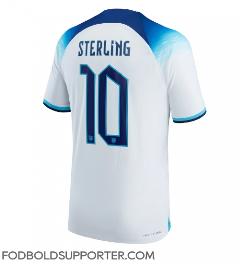 Billige England Raheem Sterling #10 Hjemmebanetrøje VM 2022 Kort ærmer