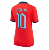 Billige England Raheem Sterling #10 Udebanetrøje Dame VM 2022 Kort ærmer
