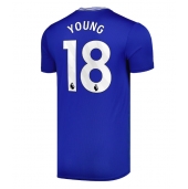 Billige Everton Ashley Young #18 Hjemmebanetrøje 2024-25 Kort ærmer