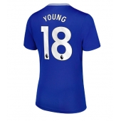 Billige Everton Ashley Young #18 Hjemmebanetrøje Dame 2024-25 Kort ærmer