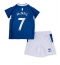 Billige Everton Dwight McNeil #7 Hjemmebanetrøje Børn 2022-23 Kort ærmer (+ bukser)