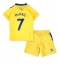 Billige Everton Dwight McNeil #7 Tredje trøje Børn 2022-23 Kort ærmer (+ bukser)