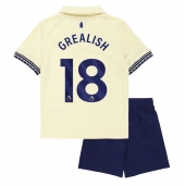 Billige Everton Jack Grealish #18 Udebanetrøje Børn 2025-26 Kort ærmer (+ bukser)