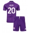 Billige Fiorentina Moise Kean #20 Hjemmebanetrøje Børn 2024-25 Kort ærmer (+ bukser)