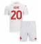 Billige Fiorentina Moise Kean #20 Udebanetrøje Børn 2024-25 Kort ærmer (+ bukser)