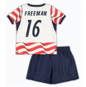 Billige Forenede Stater Alex Freeman #16 Hjemmebanetrøje Børn VM 2026 Kort ærmer (+ bukser)