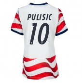 Billige Forenede Stater Christian Pulisic #10 Hjemmebanetrøje Dame VM 2026 Kort ærmer