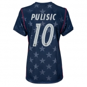 Billige Forenede Stater Christian Pulisic #10 Udebanetrøje Dame VM 2026 Kort ærmer