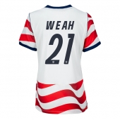 Billige Forenede Stater Timothy Weah #21 Hjemmebanetrøje Dame VM 2026 Kort ærmer