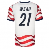 Billige Forenede Stater Timothy Weah #21 Hjemmebanetrøje VM 2026 Kort ærmer