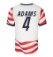 Billige Forenede Stater Tyler Adams #4 Hjemmebanetrøje VM 2026 Kort ærmer