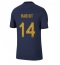 Billige Frankrig Adrien Rabiot #14 Hjemmebanetrøje VM 2022 Kort ærmer