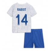 Billige Frankrig Adrien Rabiot #14 Udebanetrøje Børn VM 2022 Kort ærmer (+ bukser)
