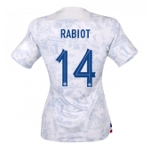 Billige Frankrig Adrien Rabiot #14 Udebanetrøje Dame VM 2022 Kort ærmer