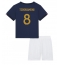 Billige Frankrig Aurelien Tchouameni #8 Hjemmebanetrøje Børn VM 2022 Kort ærmer (+ bukser)