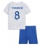 Billige Frankrig Aurelien Tchouameni #8 Udebanetrøje Børn VM 2022 Kort ærmer (+ bukser)