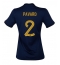 Billige Frankrig Benjamin Pavard #2 Hjemmebanetrøje Dame VM 2022 Kort ærmer