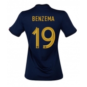 Billige Frankrig Karim Benzema #19 Hjemmebanetrøje Dame VM 2022 Kort ærmer