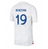 Billige Frankrig Karim Benzema #19 Udebanetrøje VM 2022 Kort ærmer