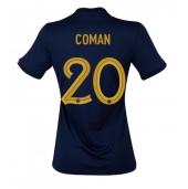 Billige Frankrig Kingsley Coman #20 Hjemmebanetrøje Dame VM 2022 Kort ærmer