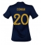 Billige Frankrig Kingsley Coman #20 Hjemmebanetrøje Dame VM 2022 Kort ærmer