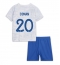 Billige Frankrig Kingsley Coman #20 Udebanetrøje Børn VM 2022 Kort ærmer (+ bukser)