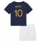 Billige Frankrig Kylian Mbappe #10 Hjemmebanetrøje Børn VM 2022 Kort ærmer (+ bukser)